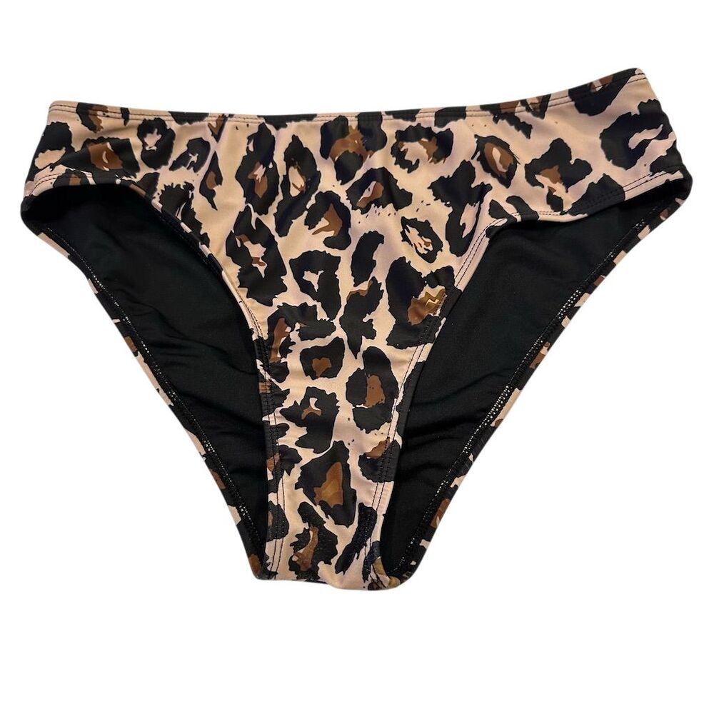 Victoria's Secret Women's‎ Leopard Print Bikini Bottom Size L